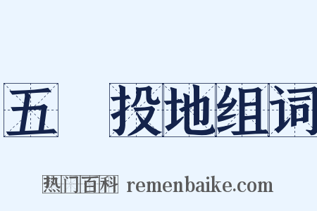 五體投地组词是什么意思的图片